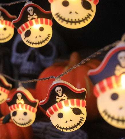 Wansheng Ghost Festival Atmosphere Festival LED Pumpkin Bat Decorative Lights