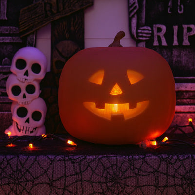 Talking Pumpkin Lantern Christmas Halloween Pumpkin Lantern Projection